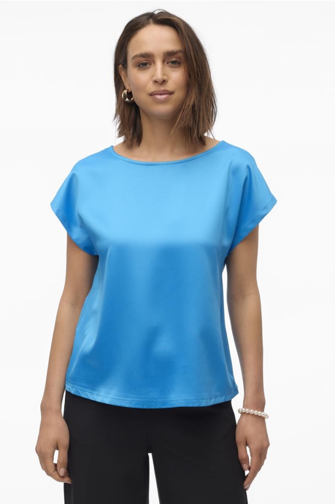 VMMERLE MIX TOP WVN GA NOOS 10305151 IBIZA BLUE